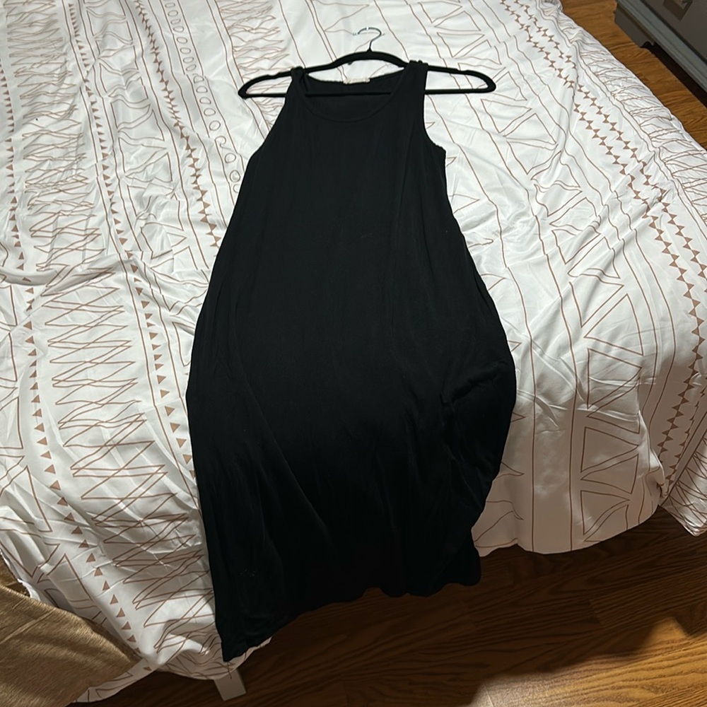 Black Cotton Dress Size S unbranded